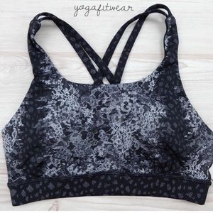 RARE lululemon Energy Bra Nulux Black Lace